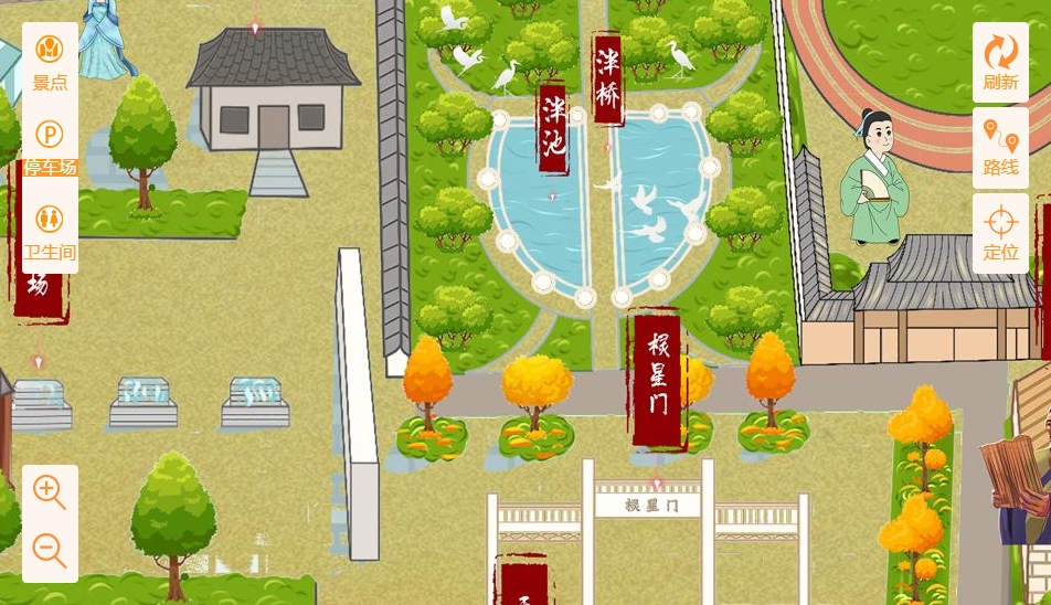 吊罗山乡手绘地图景区语音讲解导览系统：智慧景区建设的基石